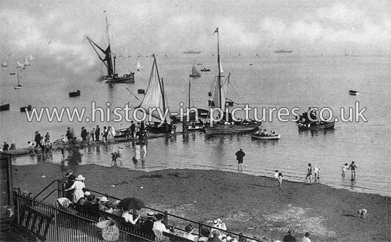 The Beach and Jetty, Leigh-On-Sea, Essex. c.1930's